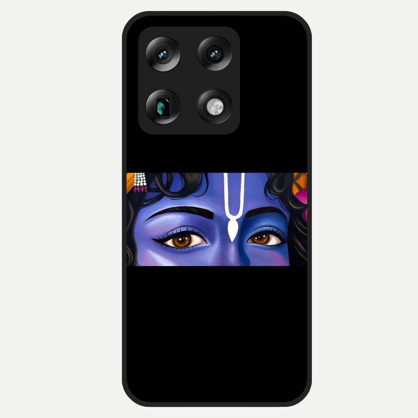  Krishna Eye Glass Case For Moto Signature back cover – full design glossy printed glass finish