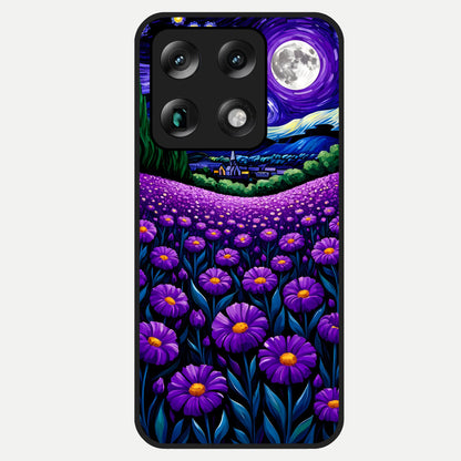  Lavender Moon Field Glass Case For Moto Signature back cover – full design glossy printed glass finish
