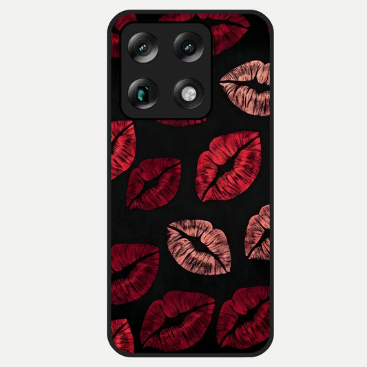  Midnight Kiss Love Glass Case For Moto Signature back cover – full design glossy printed glass finish