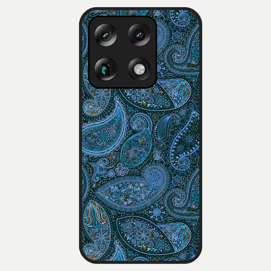  Midnight Paisley Glow Glass Case For Moto Signature back cover – full design glossy printed glass finish