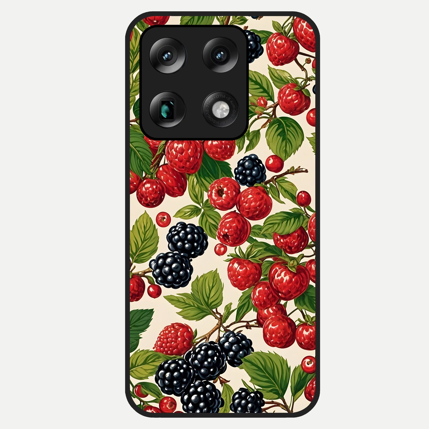  Mixed Berry Collage Glass Case For Moto Signature back cover – full design glossy printed glass finish