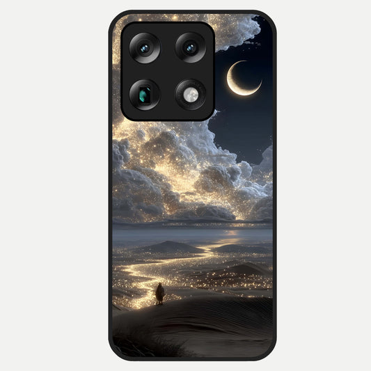  Moonlight Spark Path Glass Case For Moto Signature back cover – full design glossy printed glass finish