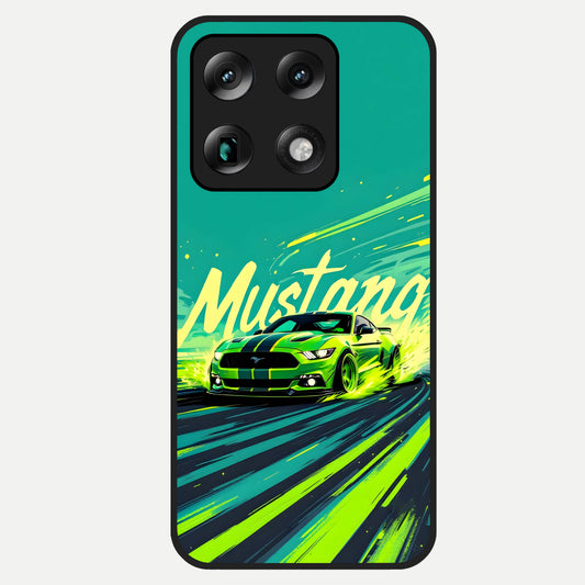  Mustang Bang Glass Case For Moto Signature back cover – full design glossy printed glass finish