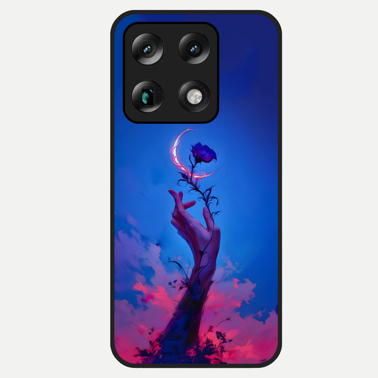  Mystic Hand Glass Case For Moto Signature back cover – full design glossy printed glass finish