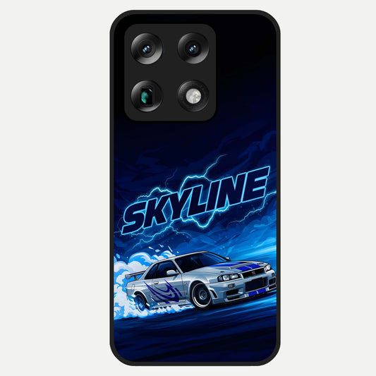  Neon Drift Beast Glass Case For Moto Signature back cover – full design glossy printed glass finish