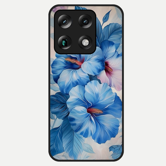  Ocean Hibiscus Grace Glass Case For Moto Signature back cover – full design glossy printed glass finish