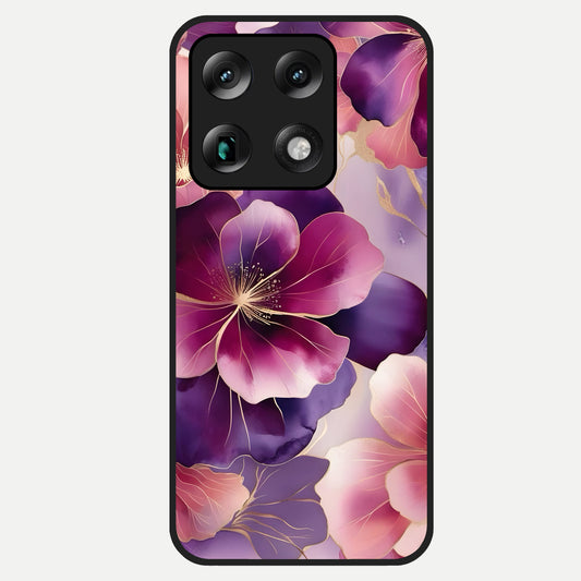  Pink Bouquet Florals Glass Case For Moto Signature back cover – full design glossy printed glass finish