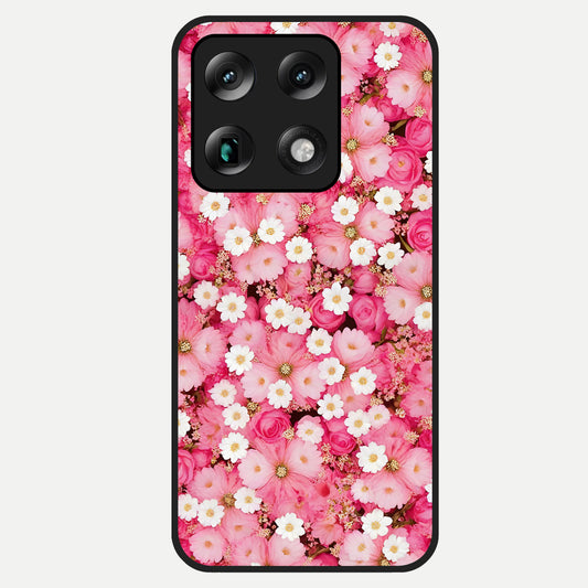  Pink Daisy Bliss Glass Case For Moto Signature back cover – full design glossy printed glass finish