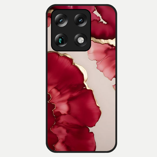  Pink And White Marble Glass Case For Moto Signature back cover – full design glossy printed glass finish