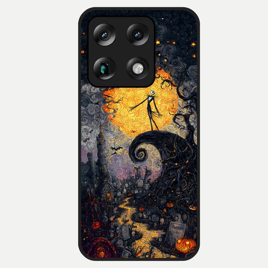  Pumpkin Moonlight Tale Glass Case For Moto Signature back cover – full design glossy printed glass finish