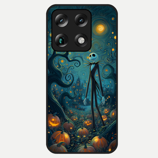 Pumpkin Moon Night Glass Case For Moto Signature back cover – full design glossy printed glass finish