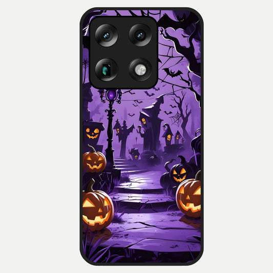  Pumpkin Patch Halloween Glass Case For Moto Signature back cover – full design glossy printed glass finish