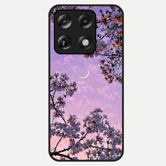  Purple Serenity Moon Glass Case For Moto Signature back cover – full design glossy printed glass finish