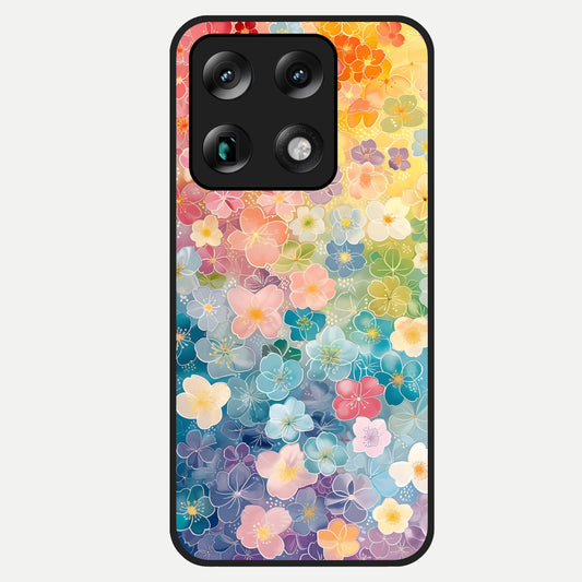  Rainbow Blossom Burst Glass Case For Moto Signature back cover – full design glossy printed glass finish