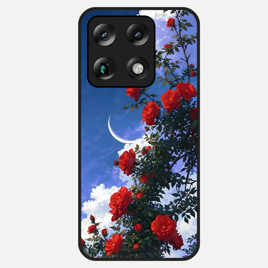  Rose Drift Flowers Glass Case For Moto Signature back cover – full design glossy printed glass finish