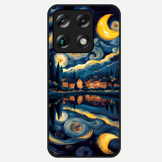  Starry Sky Serenity Glass Case For Moto Signature back cover – full design glossy printed glass finish