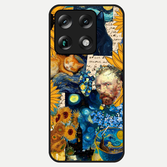  Sunflower Chic Mood Custom Name Glass Case For Moto Signature back cover – full design glossy printed glass finish