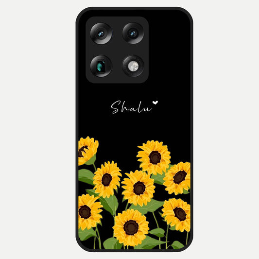  Sunflower Sky Bloom Glass Case For Moto Signature back cover – full design glossy printed glass finish