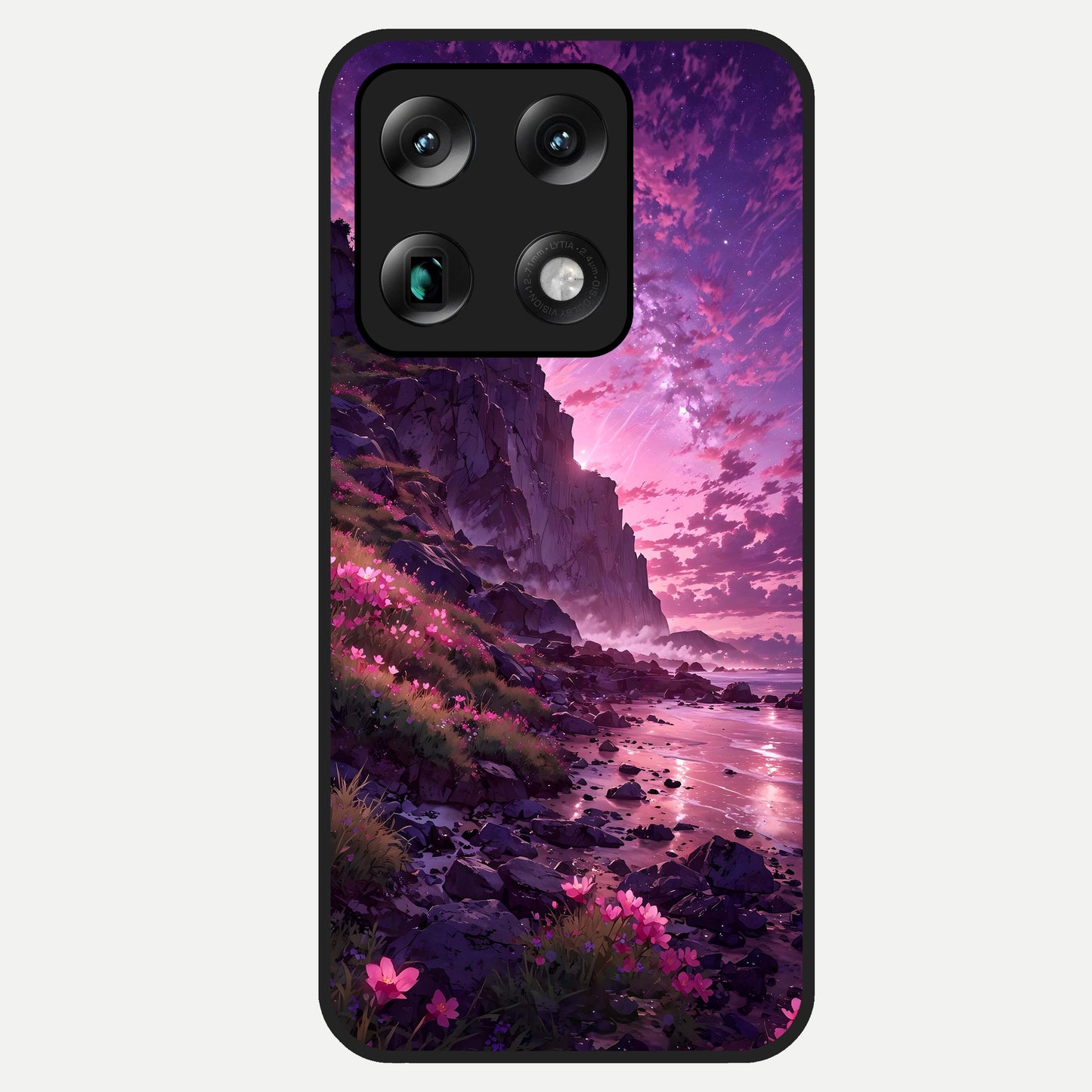  Twilight Blossom Coast Glass Case For Moto Signature back cover – full design glossy printed glass finish