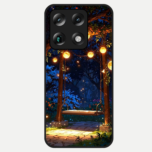  Twilight Garden Swing Glass Case For Moto Signature back cover – full design glossy printed glass finish