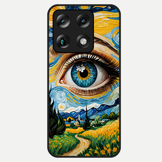  Van Gogh Eye Glass Case For Moto Signature back cover – full design glossy printed glass finish