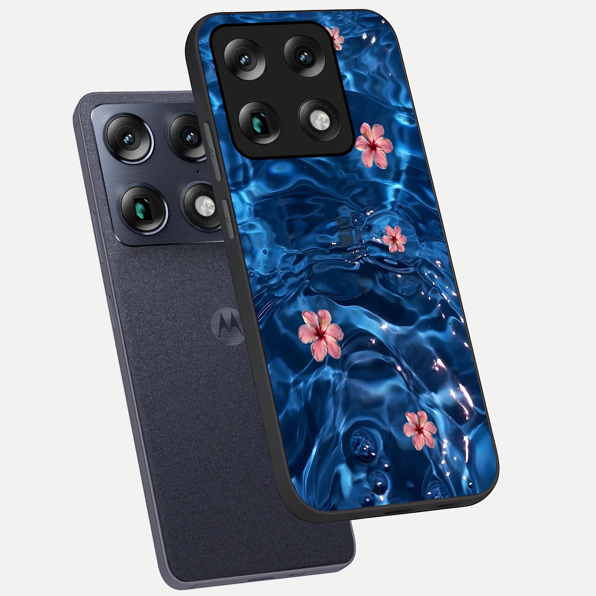  Bloom Thread Art phone case For Moto Signature showing premium glass back cover with detailed artwork