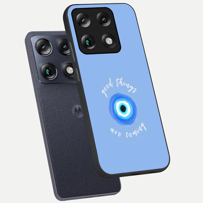  Bright Future Ahead phone case For Moto Signature showing premium glass back cover with detailed artwork