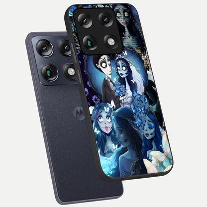 Butterfly Ghost Soul phone case For Moto Signature showing premium glass back cover with detailed artwork