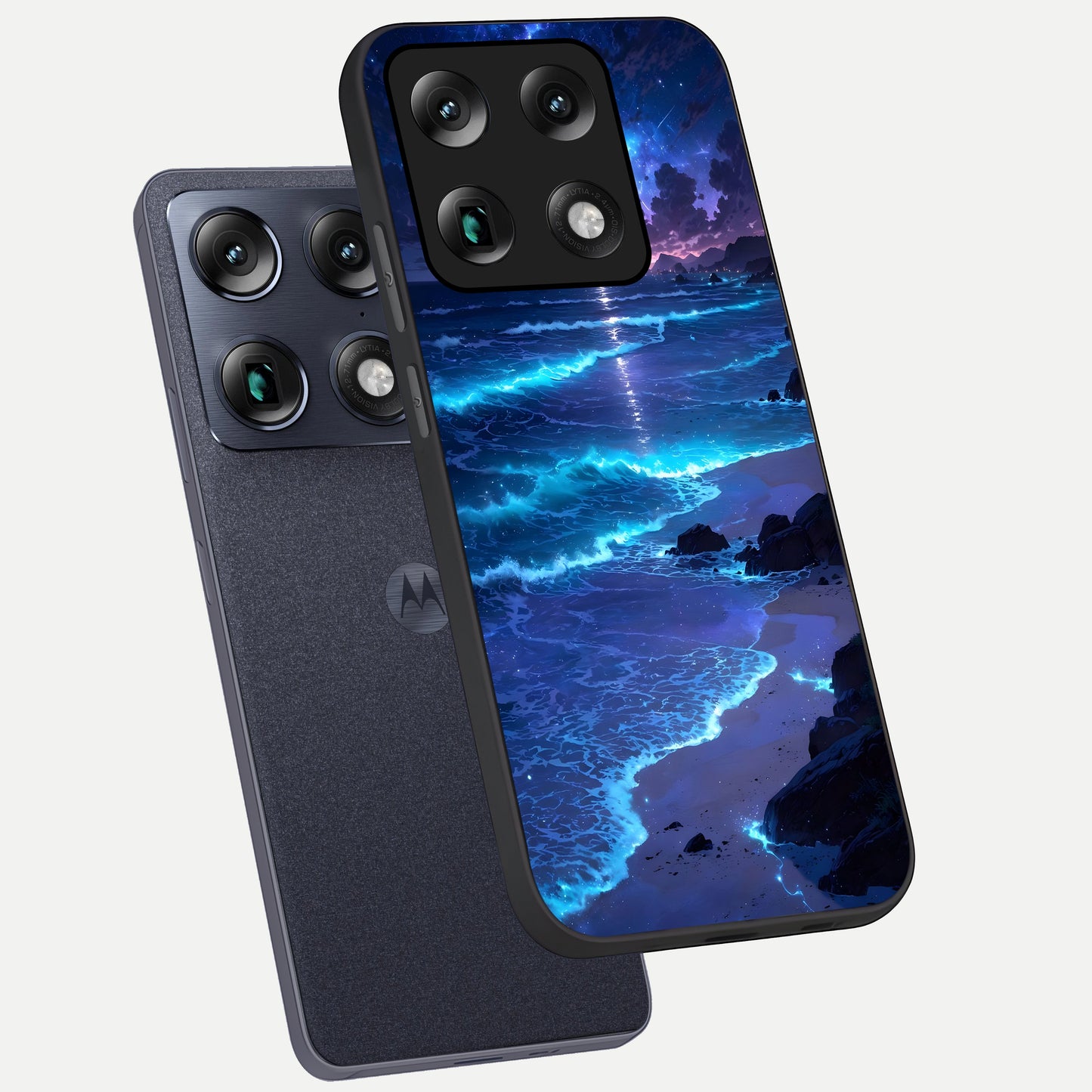 Classic Damn Look phone case For Moto Signature showing premium glass back cover with detailed artwork