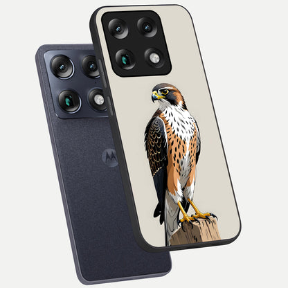  Clever Eagle phone case For Moto Signature showing premium glass back cover with detailed artwork