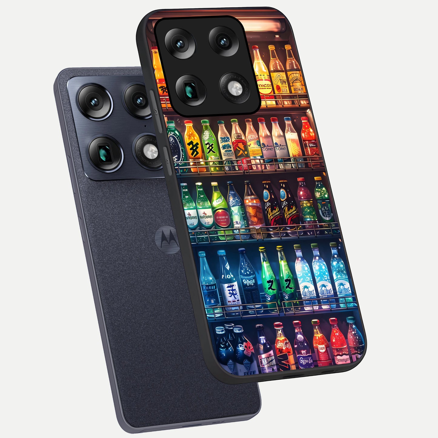  Colorfull Tree phone case For Moto Signature showing premium glass back cover with detailed artwork