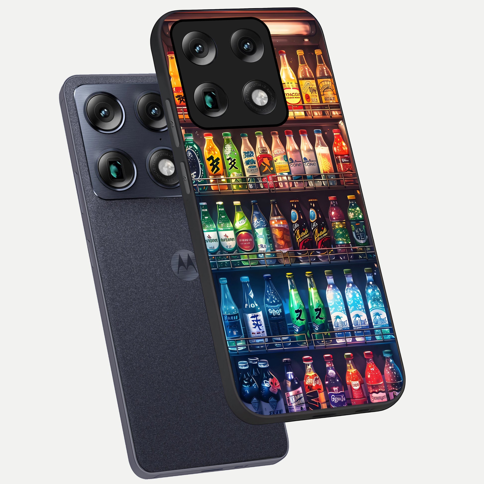  Colorfull Tree phone case For Moto Signature showing premium glass back cover with detailed artwork