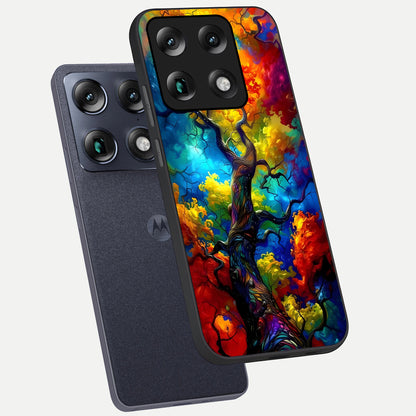  Colorful Soda Bottles phone case For Moto Signature showing premium glass back cover with detailed artwork