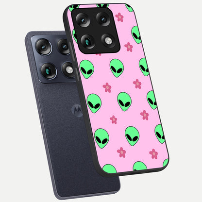  Cosmic Cute Crush phone case For Moto Signature showing premium glass back cover with detailed artwork