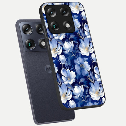  Cute Floral Patterns phone case For Moto Signature showing premium glass back cover with detailed artwork