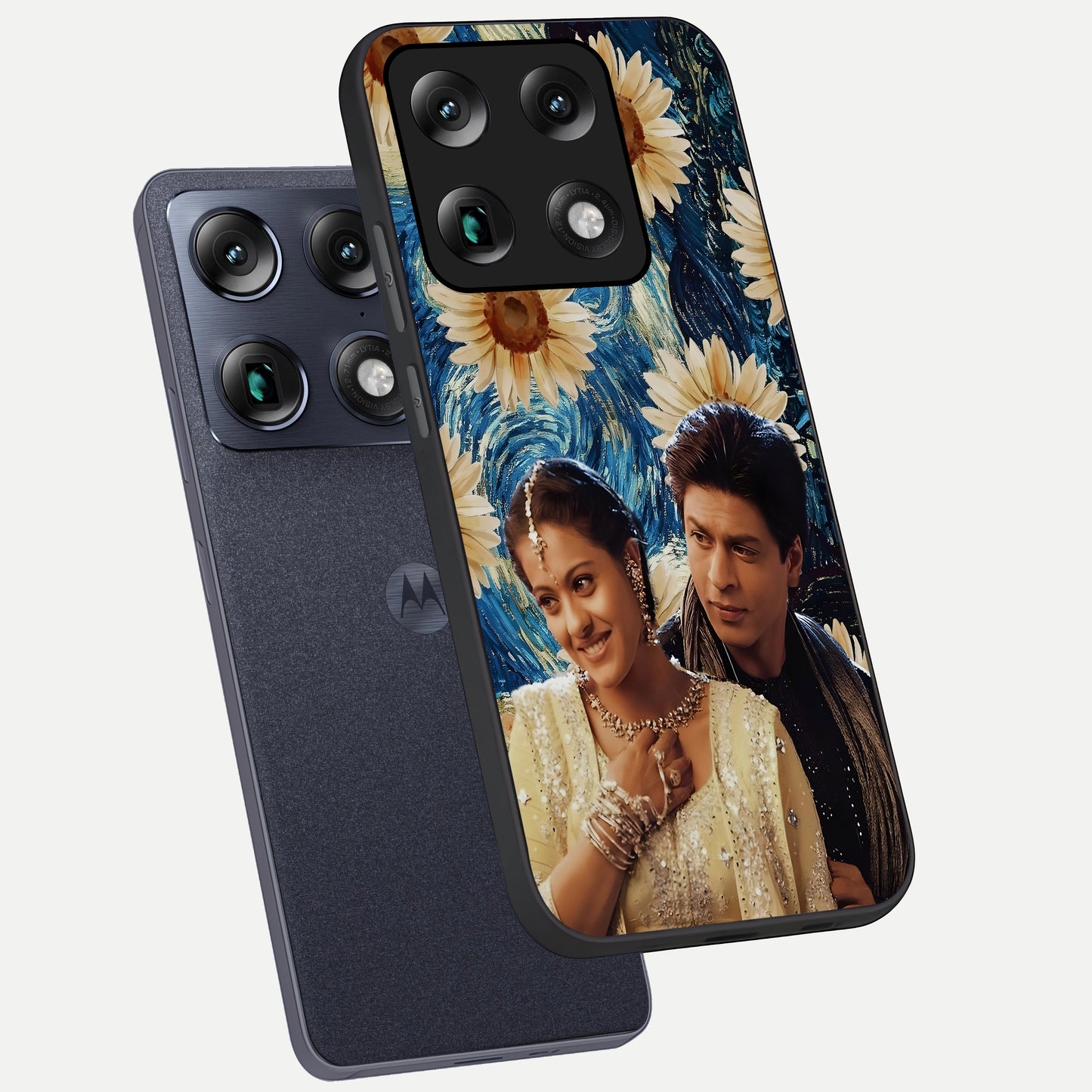  Eternal Love Story phone case For Moto Signature showing premium glass back cover with detailed artwork