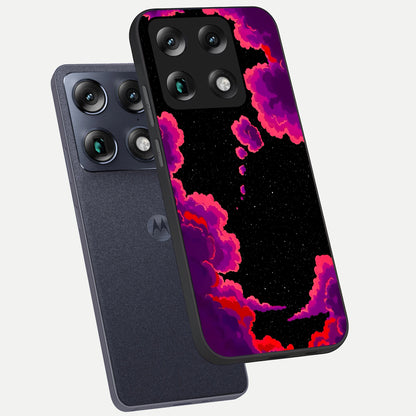  Galaxy Dream Frame phone case For Moto Signature showing premium glass back cover with detailed artwork