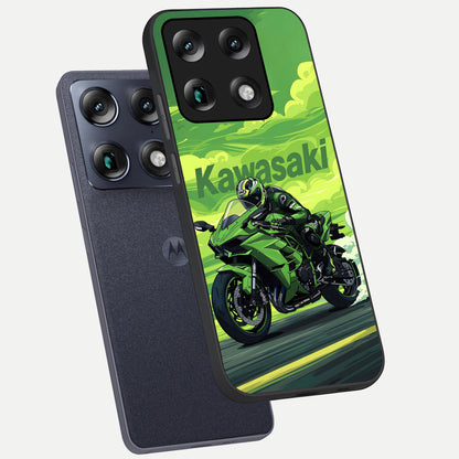  Greenery Sky phone case For Moto Signature showing premium glass back cover with detailed artwork