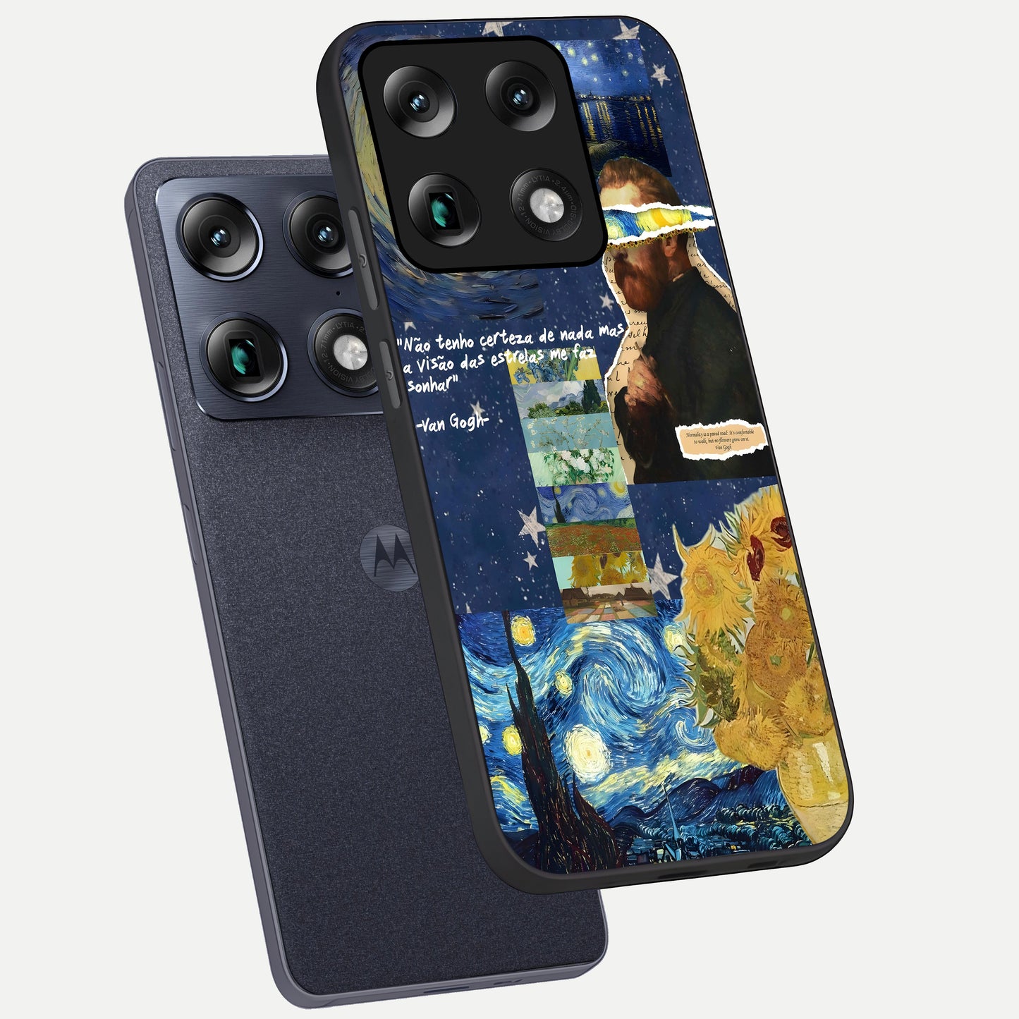  Starry Dream Vision phone case For Moto Signature showing premium glass back cover with detailed artwork