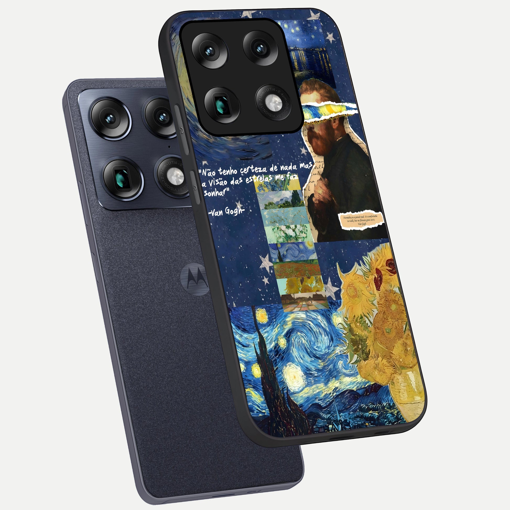  Starry Dream Vision phone case For Moto Signature showing premium glass back cover with detailed artwork