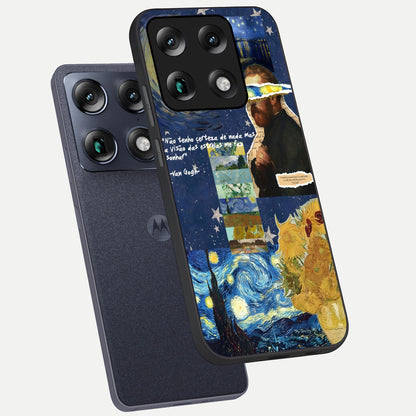  Starry Dream Vision phone case For Moto Signature showing premium glass back cover with detailed artwork