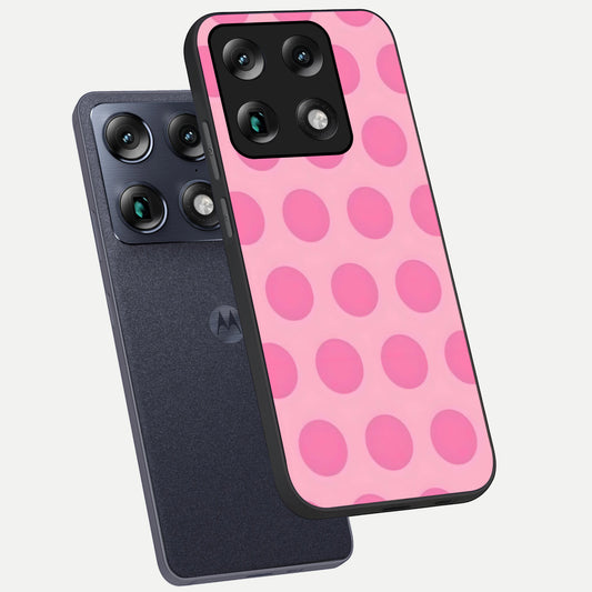  Sweet Dot Dreams phone case For Moto Signature showing premium glass back cover with detailed artwork