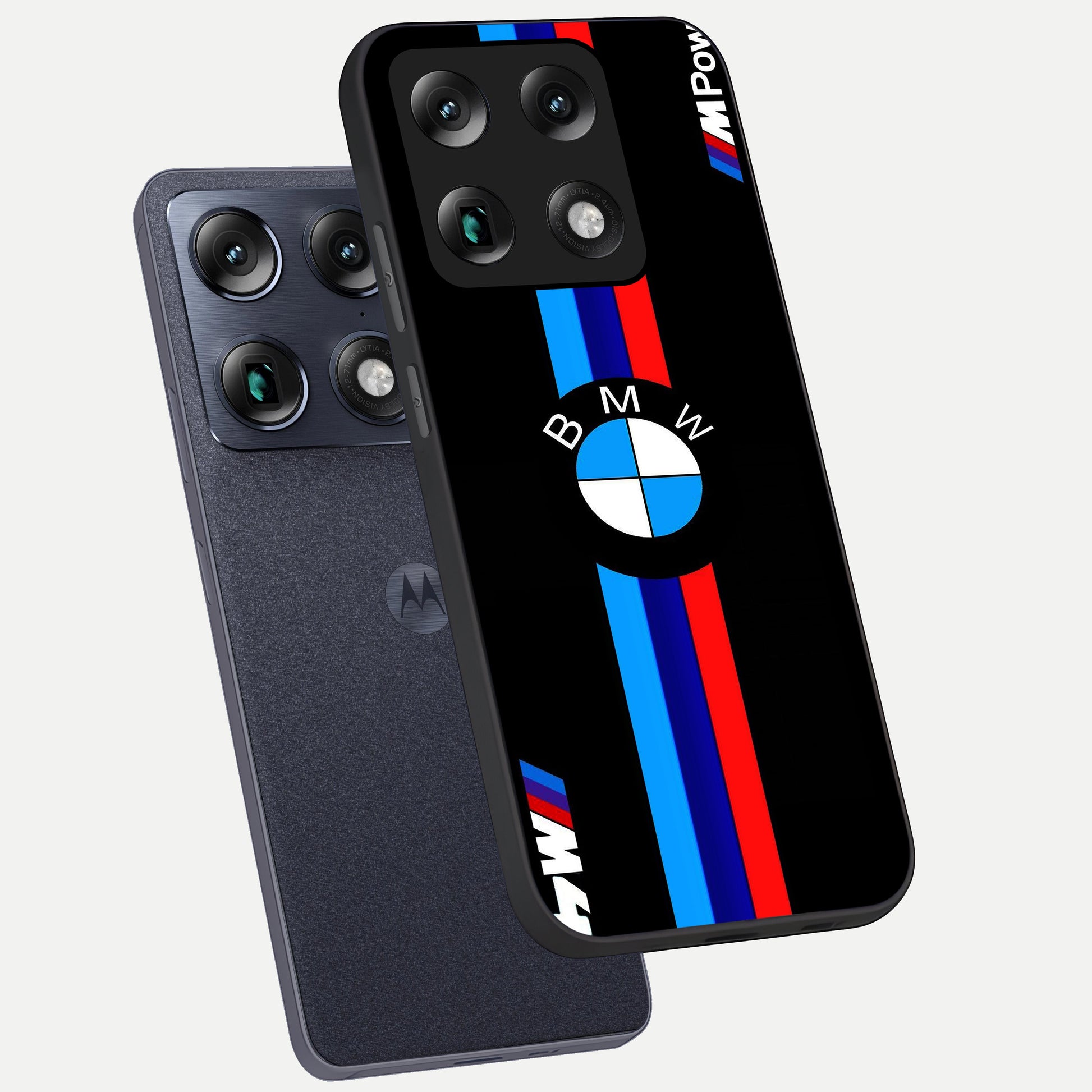  Turbo BMW Beast phone case For Moto Signature showing premium glass back cover with detailed artwork