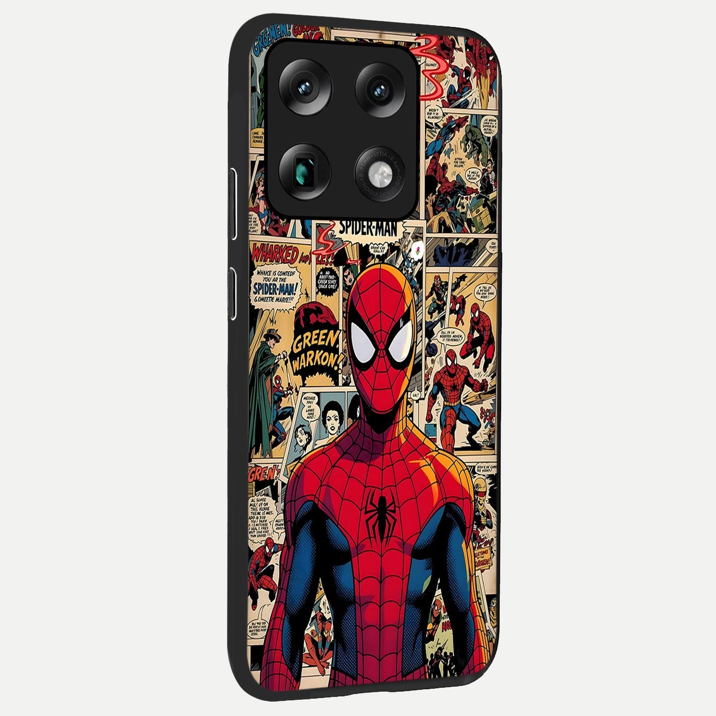  Aesthetic Spider back cover For Moto Signature slim fit glass case with vibrant aesthetic design