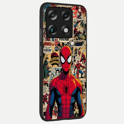  Aesthetic Spider back cover For Moto Signature slim fit glass case with vibrant aesthetic design