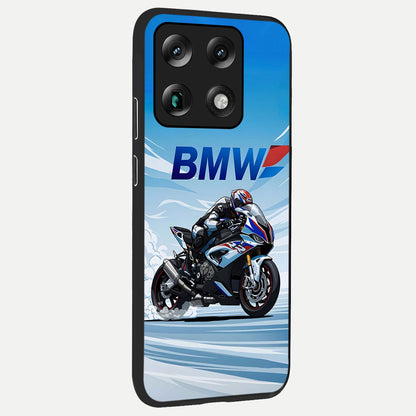  BMW Power Drift back cover For Moto Signature slim fit glass case with vibrant aesthetic design