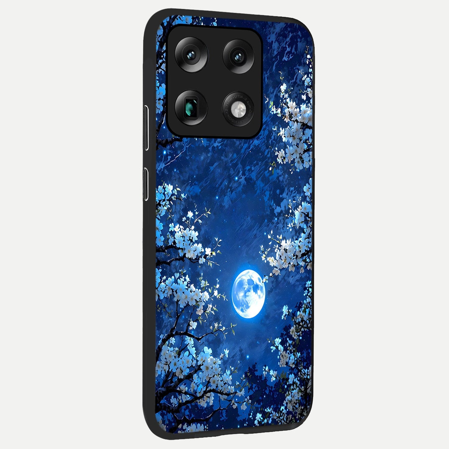  Blossom Moonlight Sky back cover For Moto Signature slim fit glass case with vibrant aesthetic design