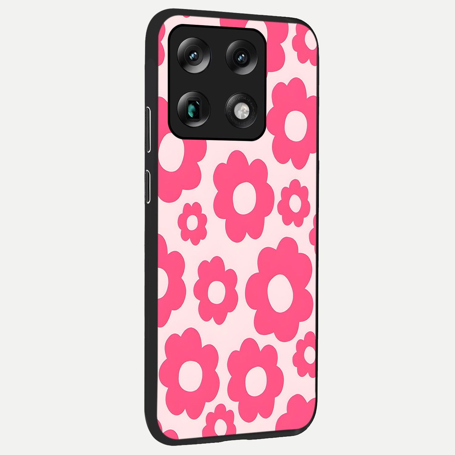  Blush Flower Pop back cover For Moto Signature slim fit glass case with vibrant aesthetic design