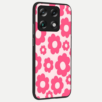  Blush Flower Pop back cover For Moto Signature slim fit glass case with vibrant aesthetic design