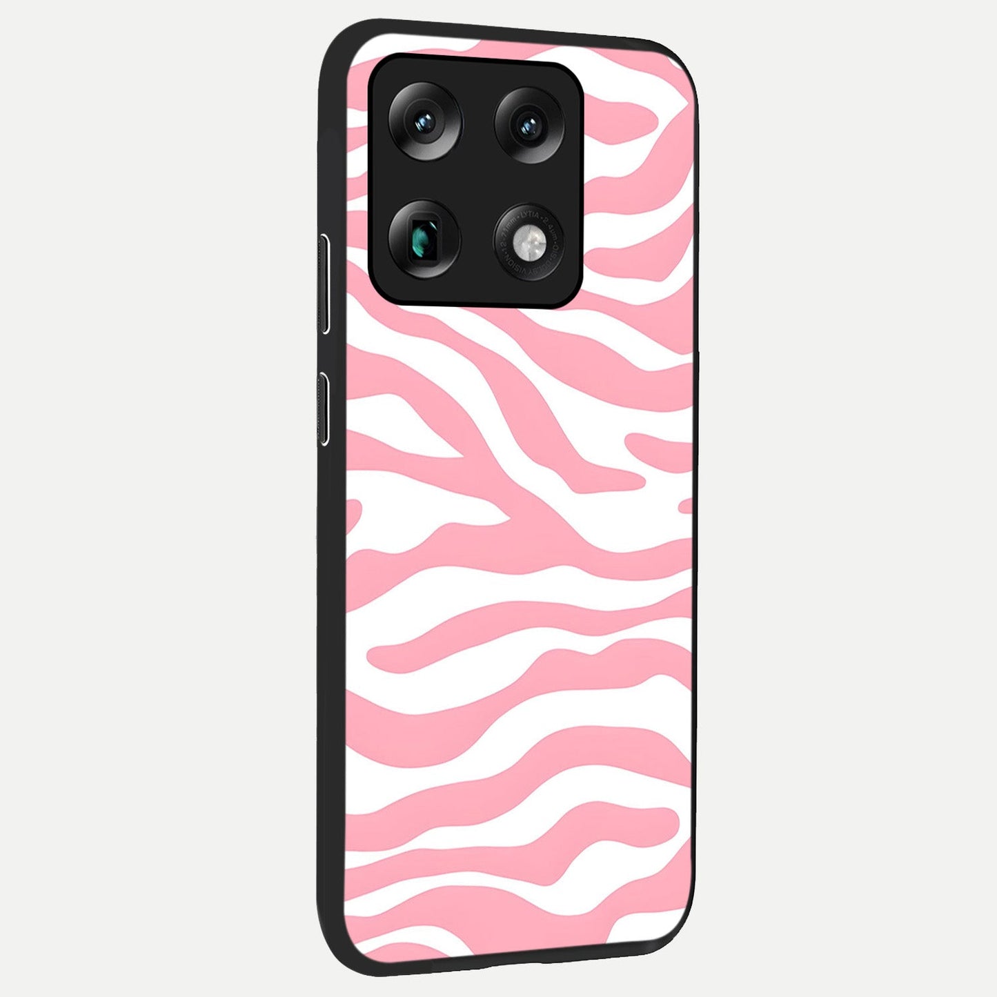  Blush Zebra Flow back cover For Moto Signature slim fit glass case with vibrant aesthetic design